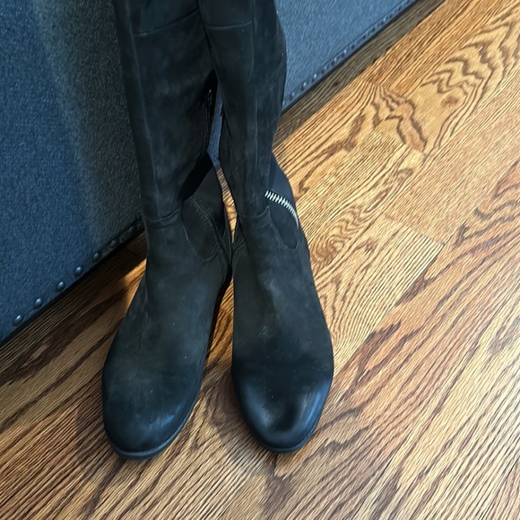 Aldo Knee High Suede & Leather Boots - Picture 2 of 5